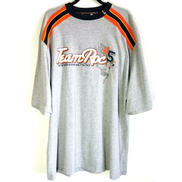 TR Team Roc  Strategies & Assault Tactics Shirt Size 2XL #45 Rare Vintage Men's - Picture 1 of 6